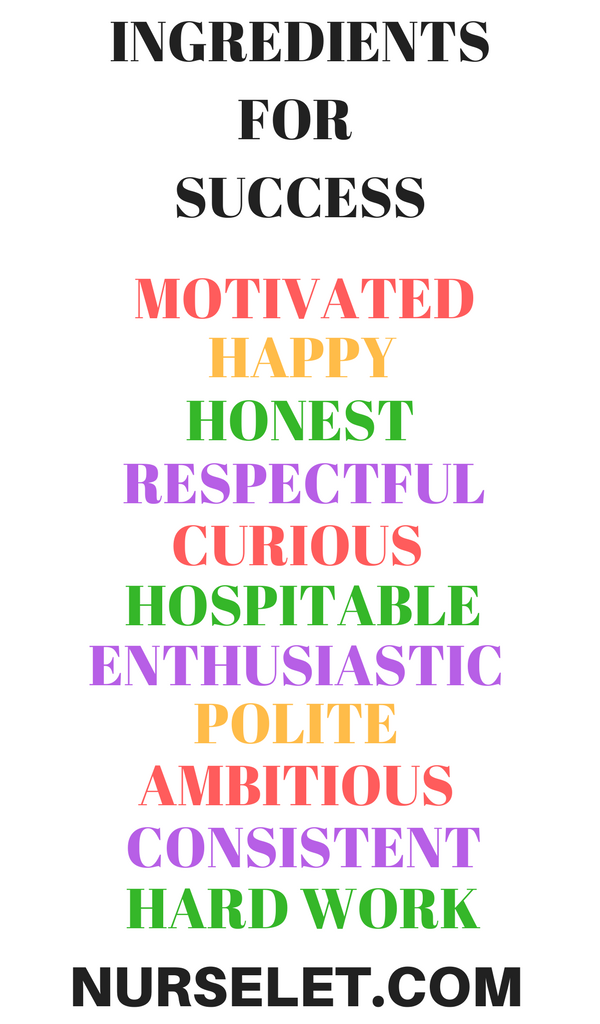 ESSENTIAL INGREDIENTS FOR SUCCESS