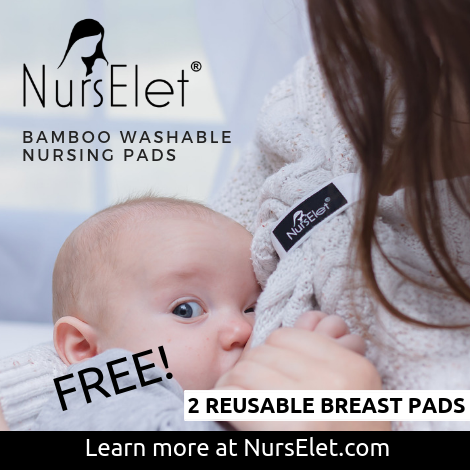 FREE PAIR of NursElet® Bamboo Washable Nursing Pads