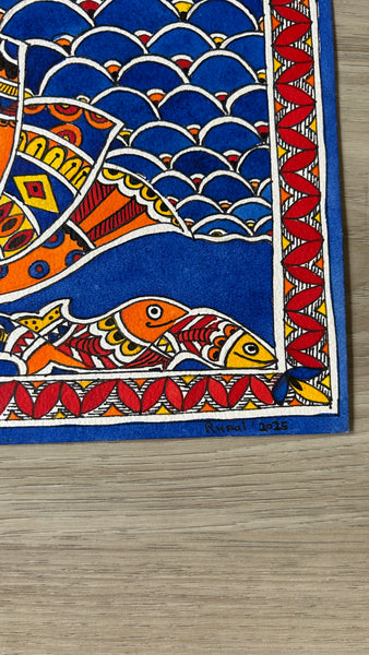 Sacred Lotus And Fish