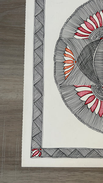 Bamboo Aripana – Sacred Lotus Mandala