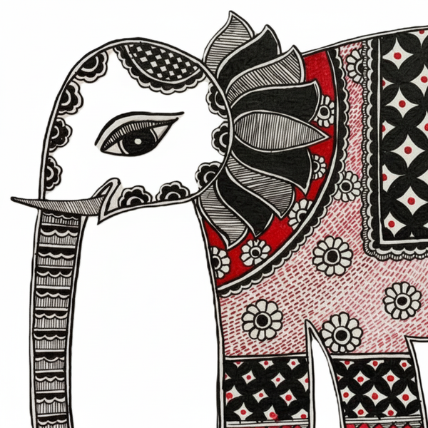 Elephant Face Trunk and Neck - Close-up