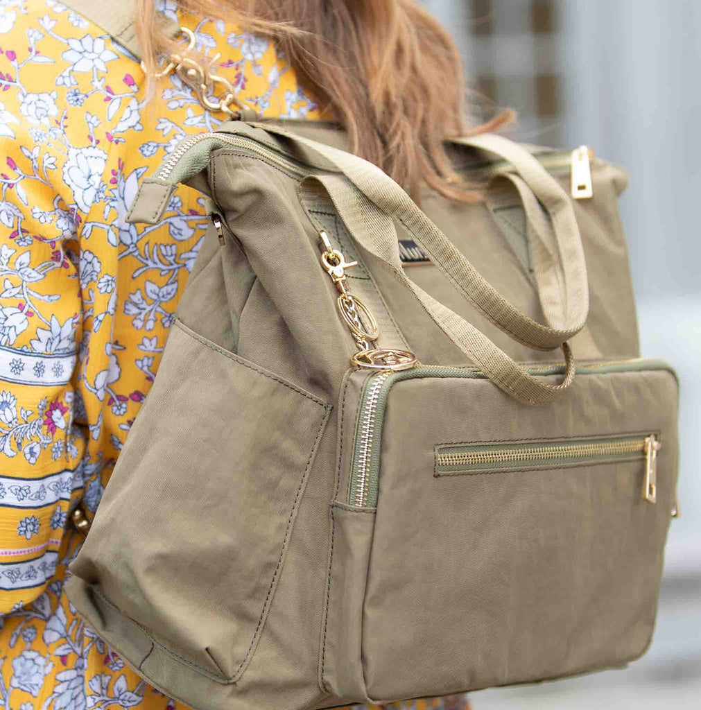 Convertible Backpack - OLIVE – NursElet®