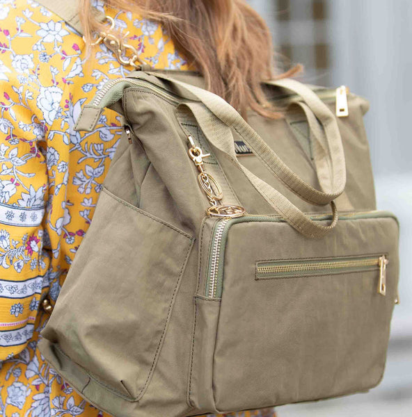 Convertible Backpack - OLIVE-- NursElet®