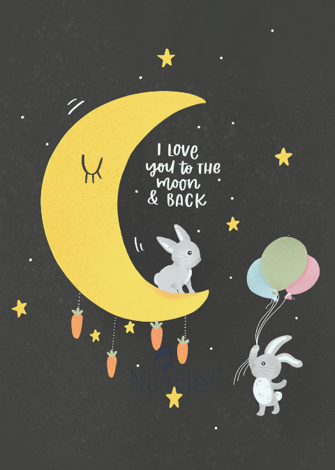 I LOVE YOU TO THE MOON AND BACK-- NursElet®